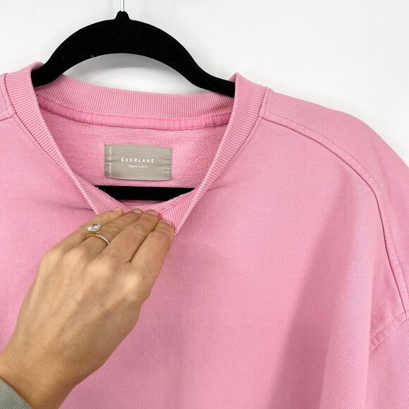 Everlane Pink Crew Neck Sweatshirt - Picture 3 of 4